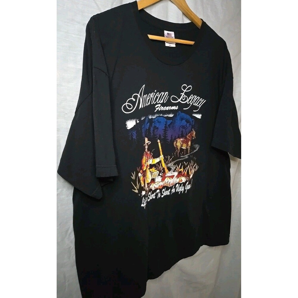Bayside T Shirt American Legacy Firearms Sz XXL Made In The USA - Picture 4 of 7